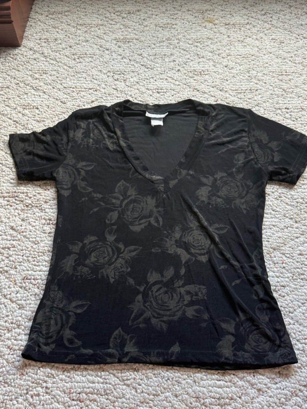 Vintage In Charge Whimsigoth Floral Top Size L Made In USA